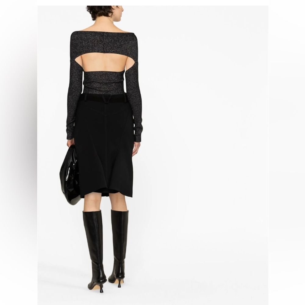 KHAITE Salma off-shoulder ribbed top - Picture 3 of 3